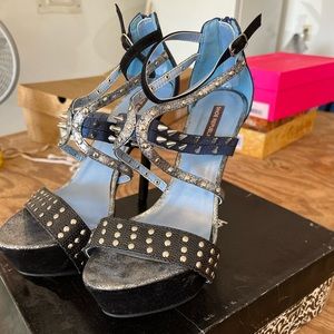 Sexy studded platform heels